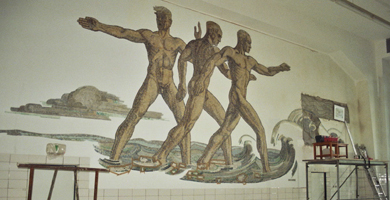 Wandmosaik der Ordensburg Vogelsang