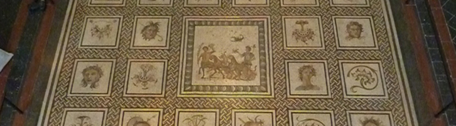 Römisches Fußbodenmosaik im Albertinum Dresden
