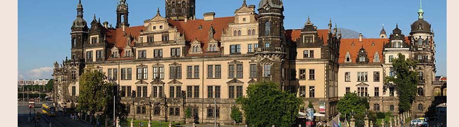 Restaurierung des Marmorbodens im Wappensaal des Grünen Gewölbes im Schloss Dresden